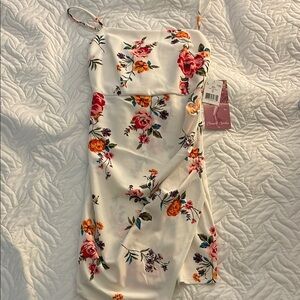 Emerald Sundae Floral Spaghetti Strap Dress